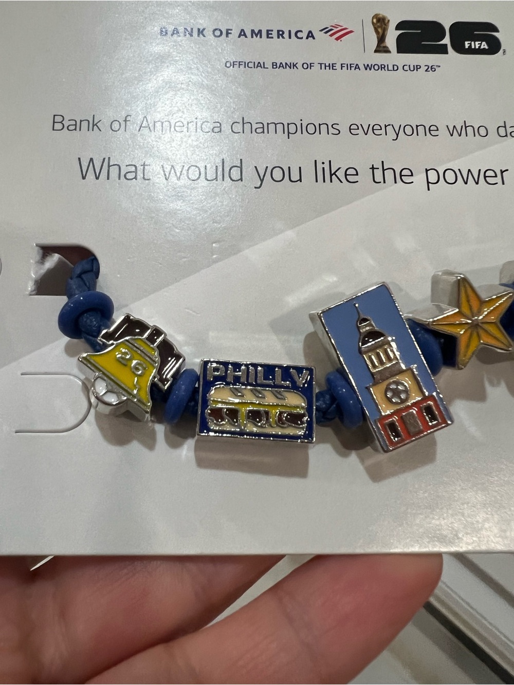 Bank of America FIFA 26 Blue Charm Bracelet- Philadelphia Charms - Picture 3 of 4